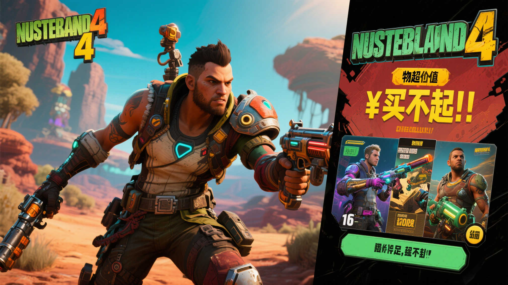 《无主之地4》价格惹争议,官方力挺:绝对物有所值! 在游戏圈中,《无主之地》系列一直以其独特