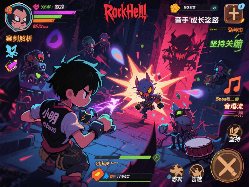 《摇滚地狱》:肉鸽动作游戏带你感受地狱中的音乐狂潮 《摇滚地狱》:肉鸽动作游戏带你感受地狱中的音乐狂潮